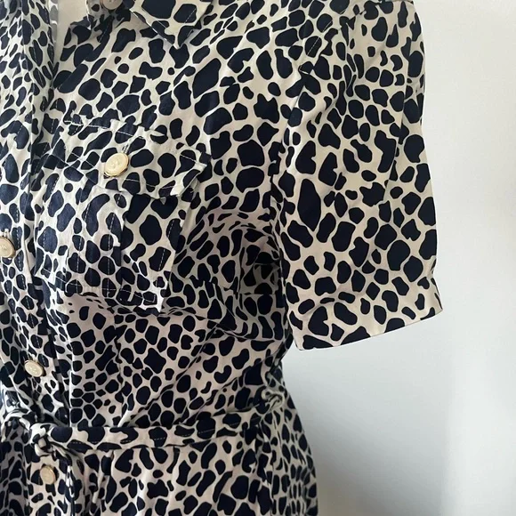 Charter Club Animal Print Dress with Pockets - Picture 4 of 7